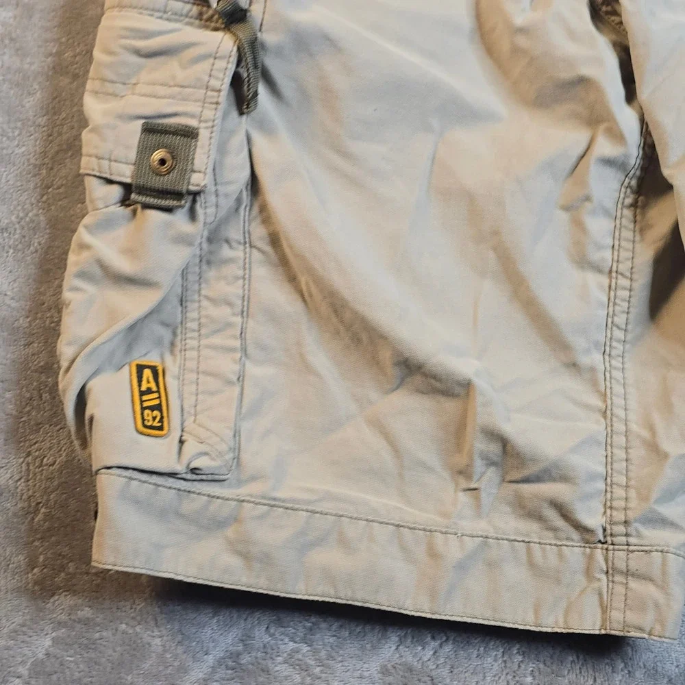 Abercrombie & Fitch Cargo Shorts Mens 30 Tan Khaki Gorpcore Utility Paratrooper